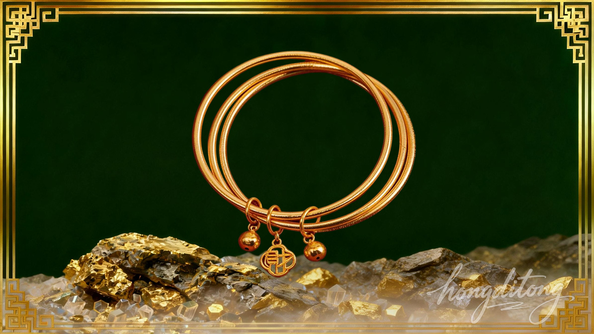 三生三世古法金镯